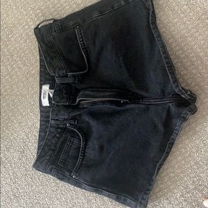 Forever 21 black denim shorts